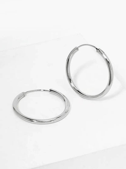 14K-Gold-Dipped 30mm Endless Hoop Earrings