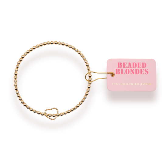 Wire Heart Charm Bracelet