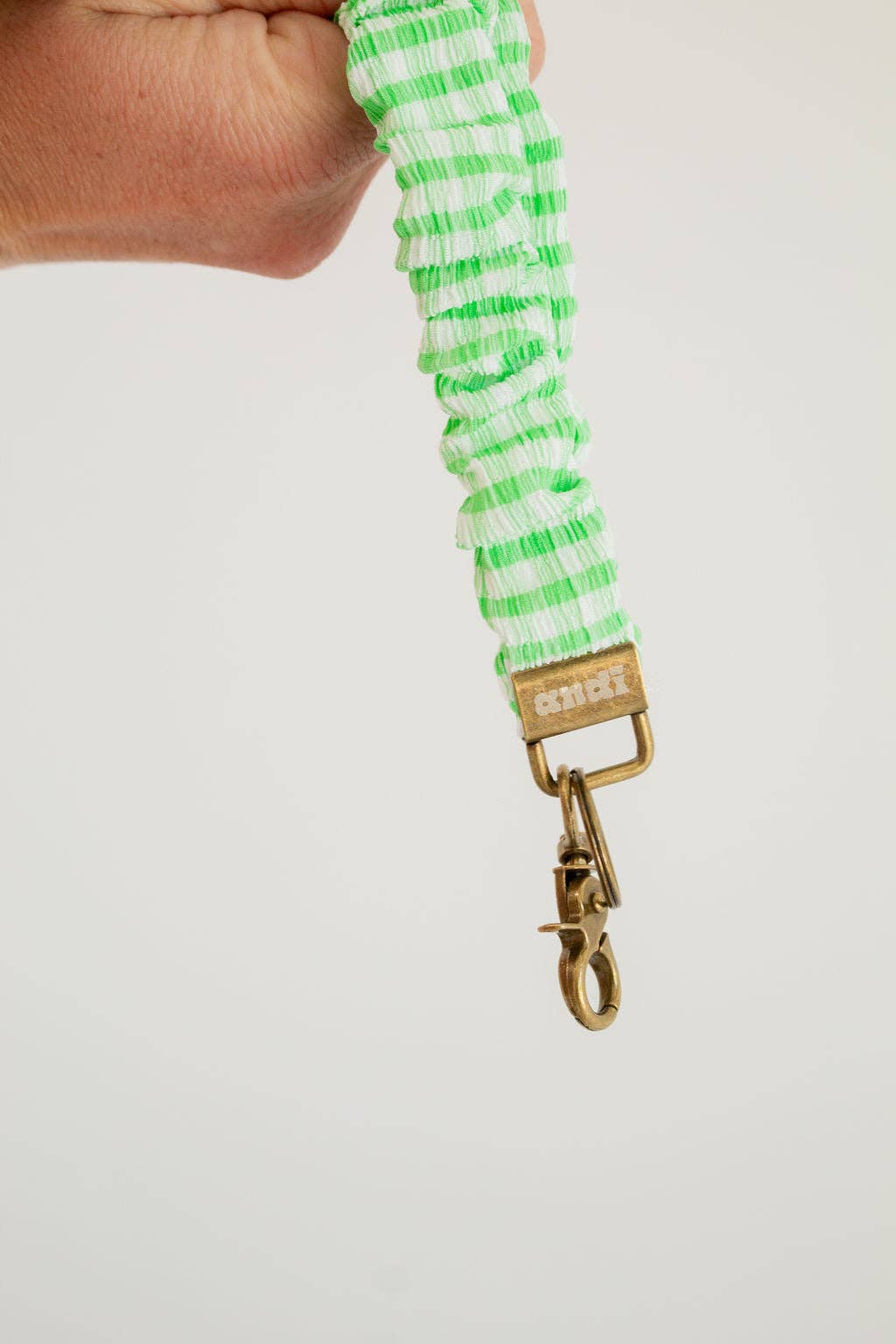 Matcha Striped Keychain