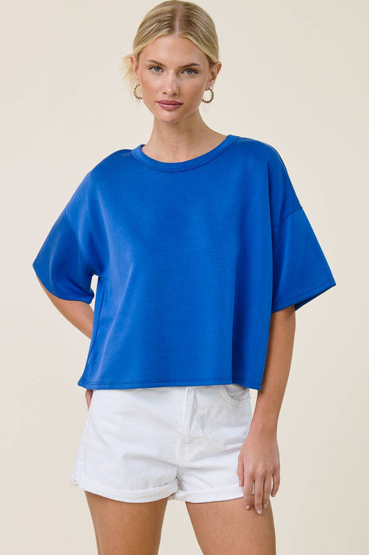 Boxy Short Sleeve Scuba Shirt