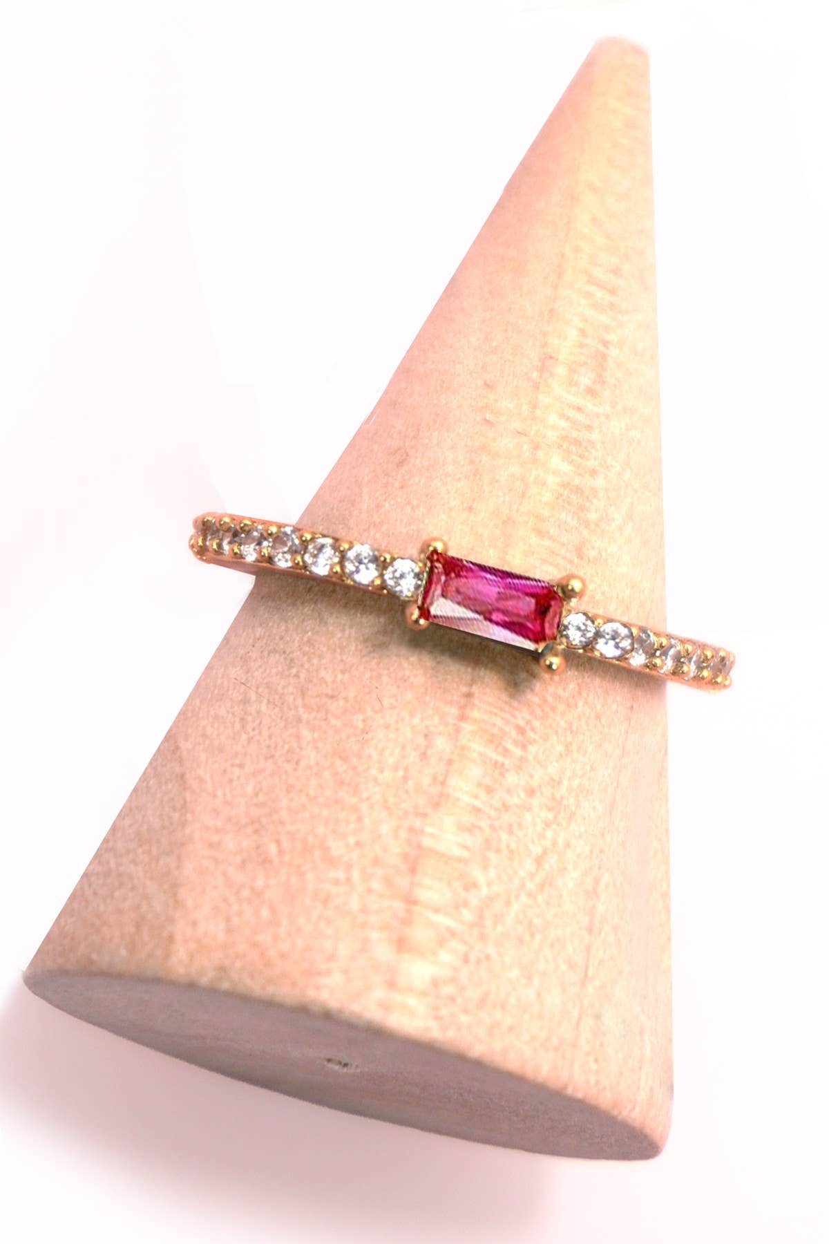 Rainbow Gem Eternity Ring