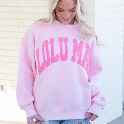 LULU MAC Puff Letter Sweatshirt