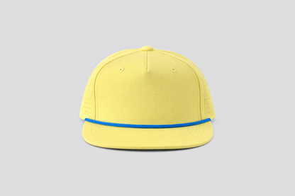 Perforated Structured Light Yellow / Cayenne Blue Rope