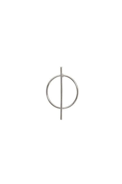 Circle+Bar Stud Earrings