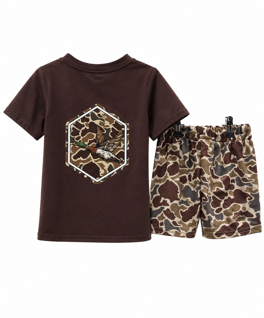 Duck Camo Print Boy Outfit