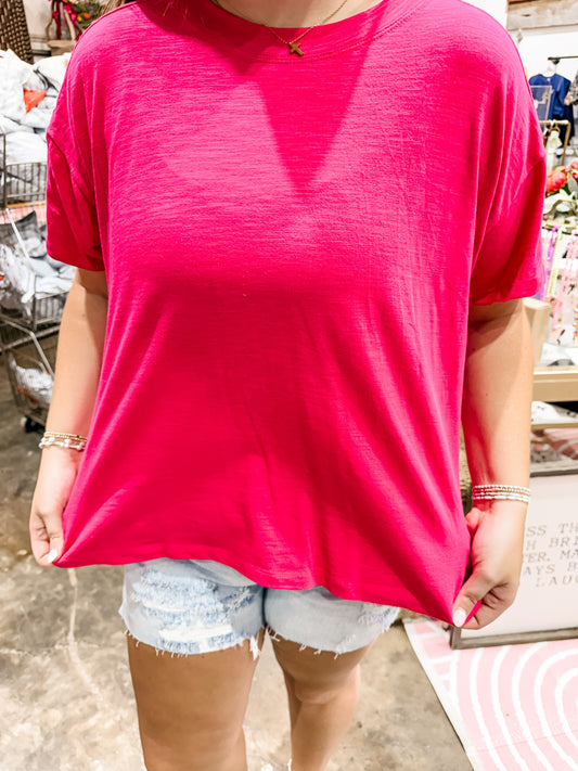 Cotton Basic Boxy Tee