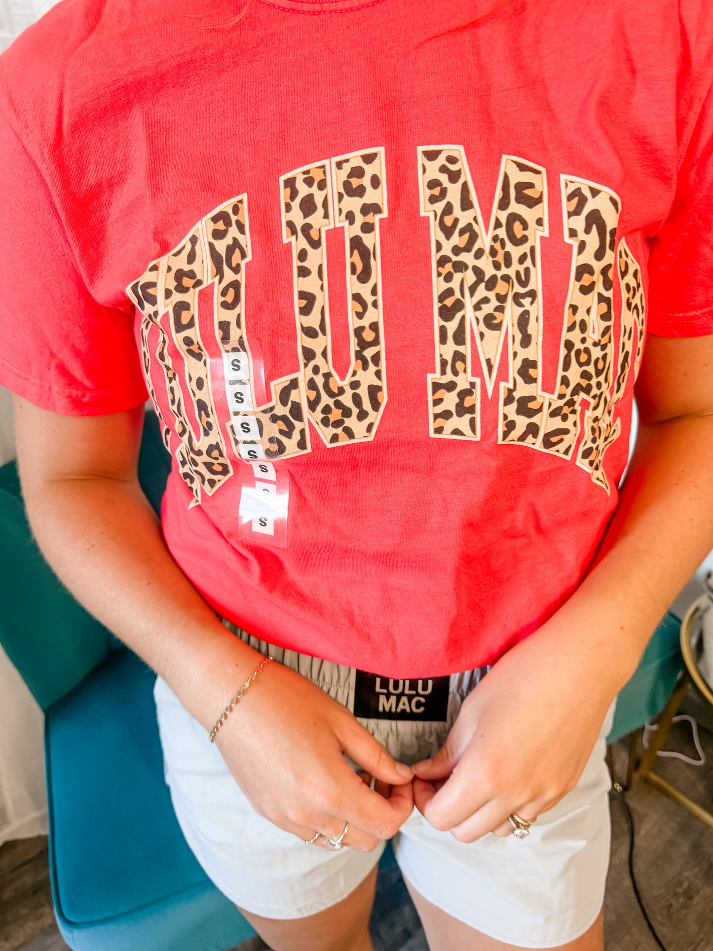 LULU MAC Leopard Print Comfort Colors Tee