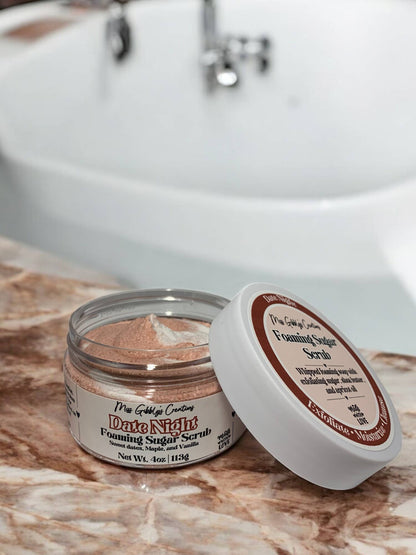 Date Night- 4oz Foaming Sugar Scrub