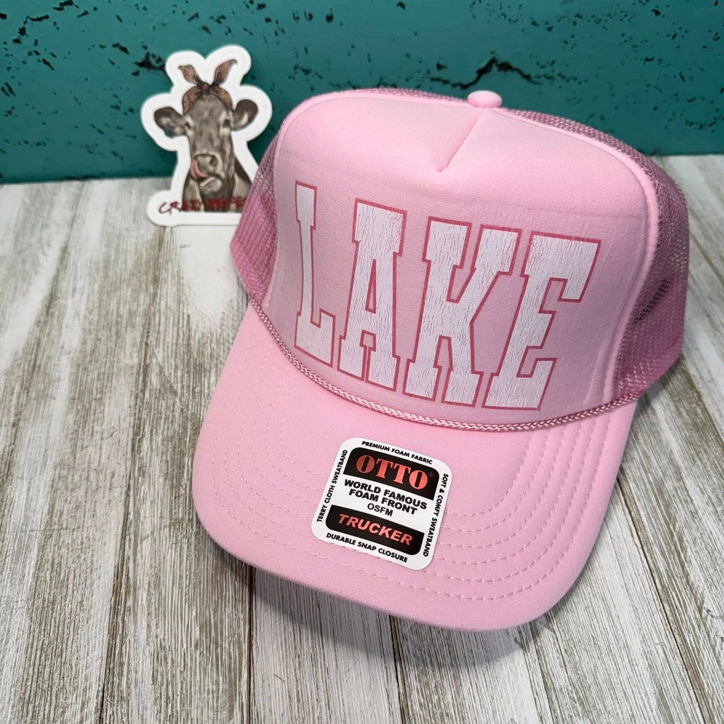 Location Trucker Hat PINK/WHITE