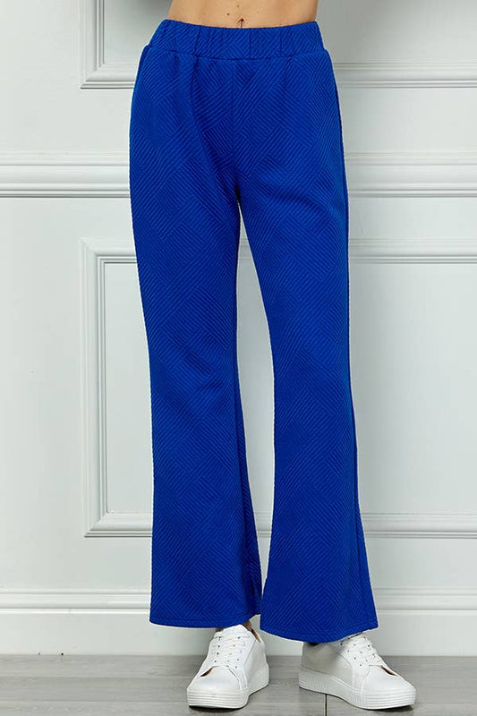 Textured Long Pants
