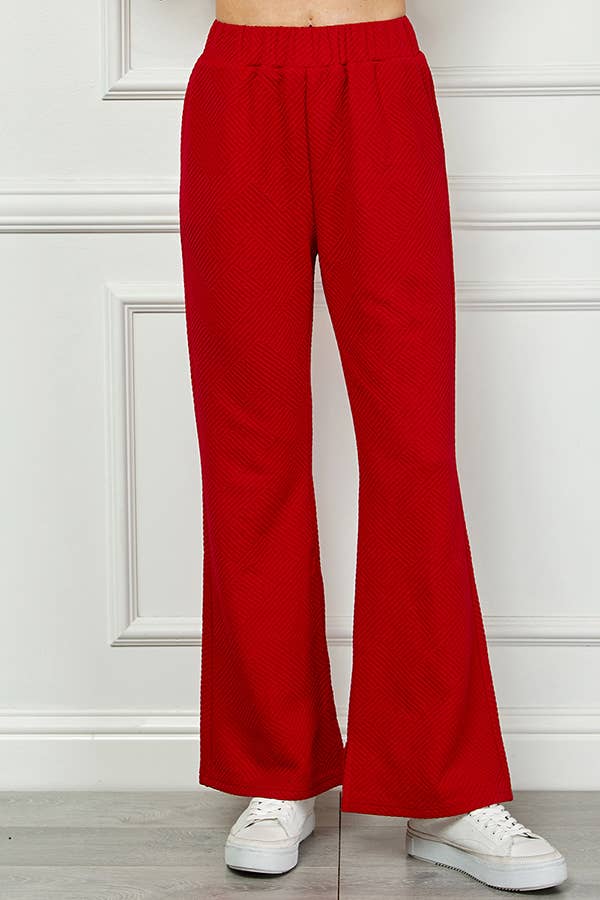 Textured Long Pants