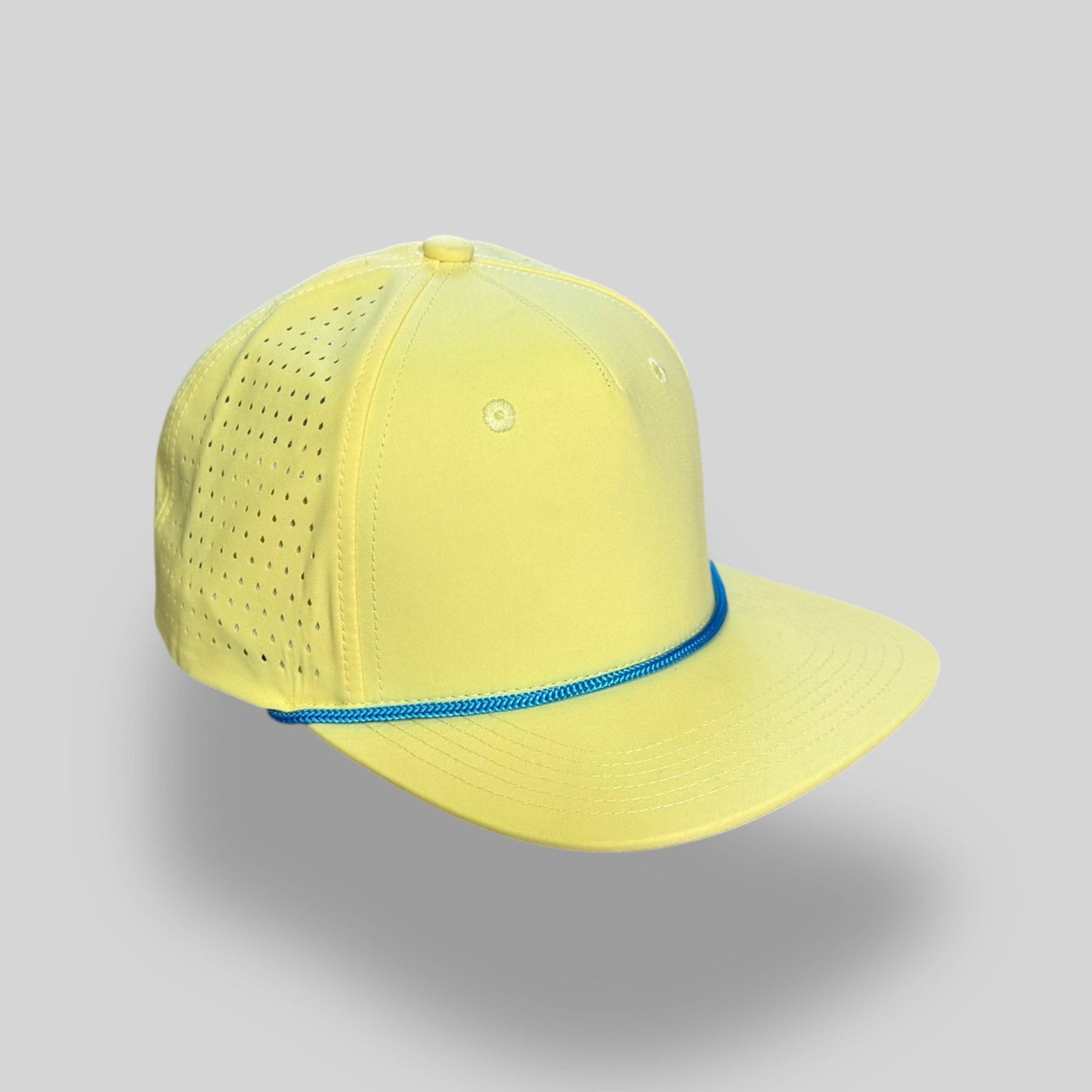 Perforated Structured Light Yellow / Cayenne Blue Rope