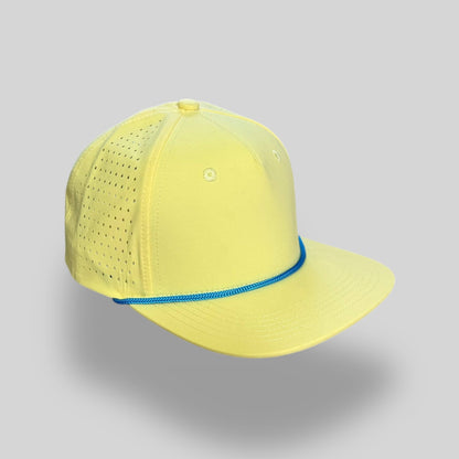 Perforated Structured Light Yellow / Cayenne Blue Rope