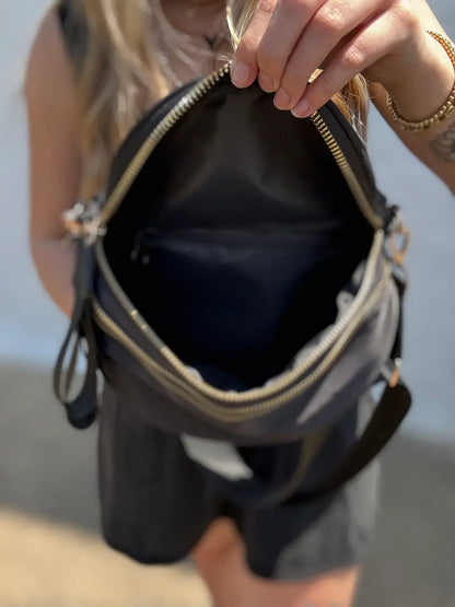 Nylon Double Zip Bag