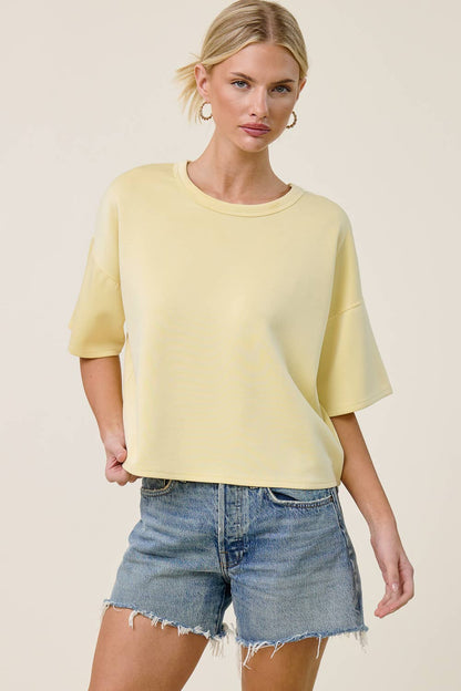 Boxy Short Sleeve Scuba Shirt