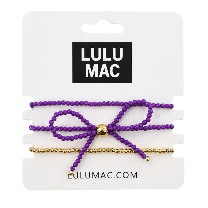 Lulu Mac Beaded Bow Necklace