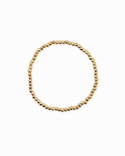 Unique Ball Bead and Pearl Stretch Bracelet Set of 5