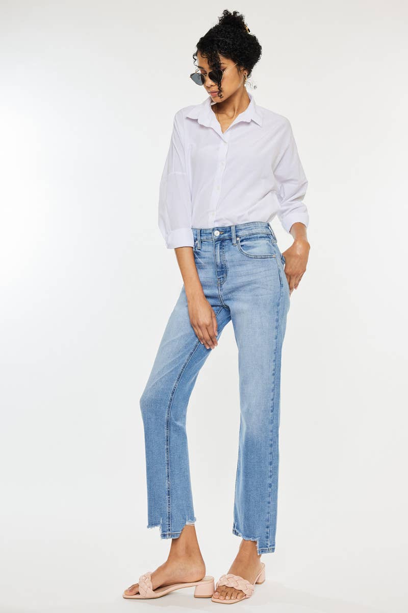 HIGH RISE STRAIGHT JEANS