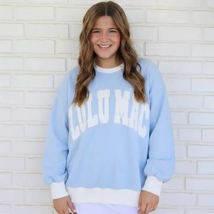 LULU MAC Colorblock Stitch Pullover