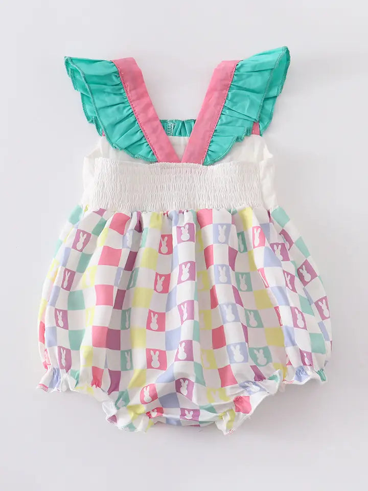 Kids Colored Rabbit Romper