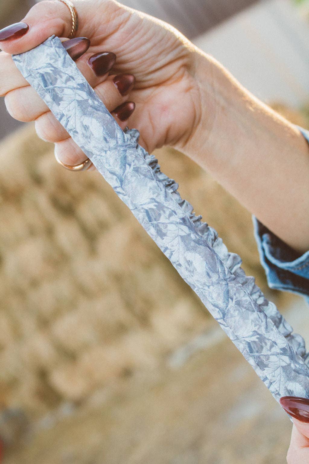 Grey Camo Keychain