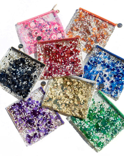Pink Party Confetti Everything Pouch