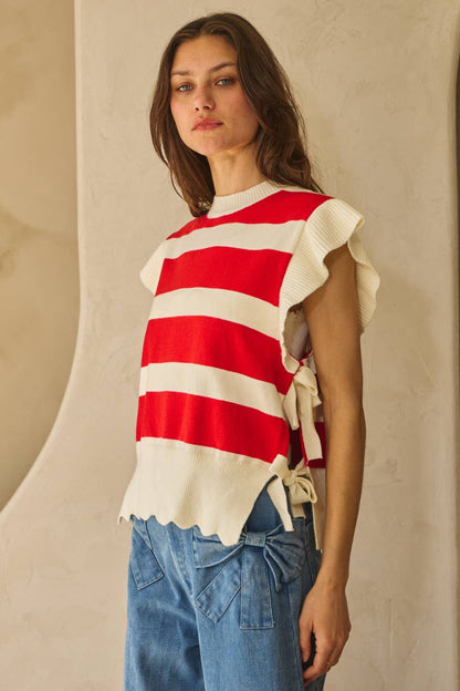 Washed Denim Wide Leg Pants