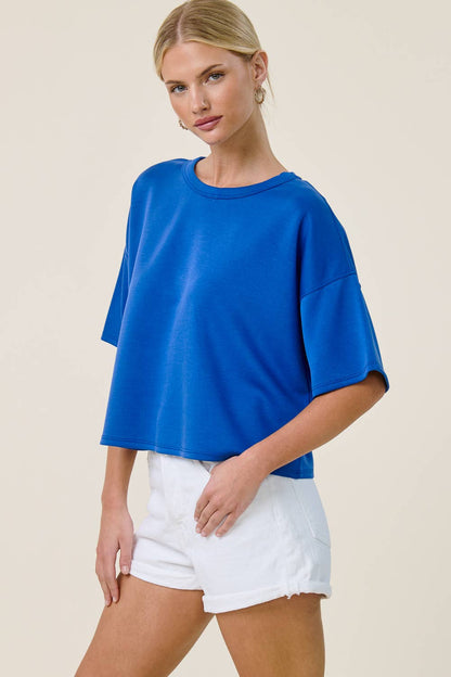 Boxy Short Sleeve Scuba Shirt