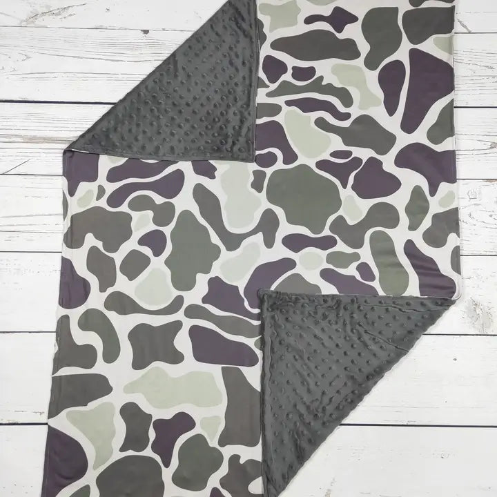 Old School Camo Baby Blanket