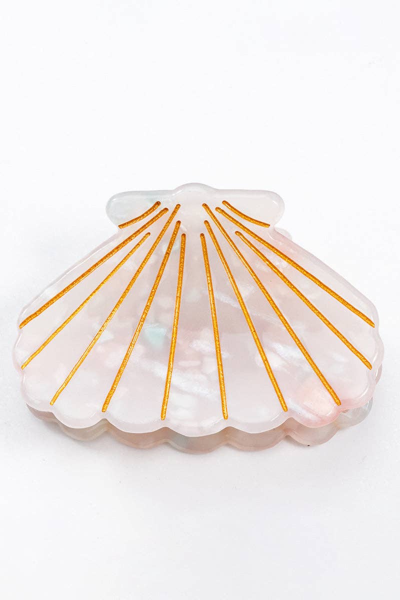 Shell-Shaped Hair Claw