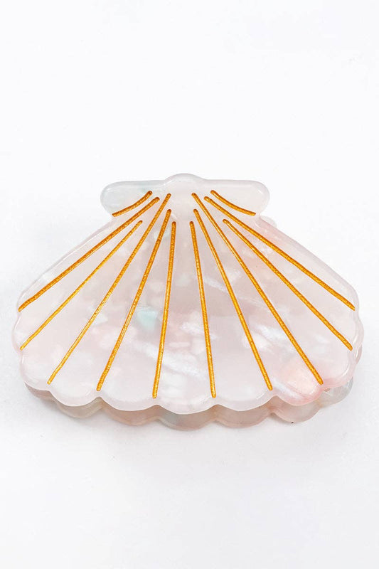 Shell-Shaped Hair Claw