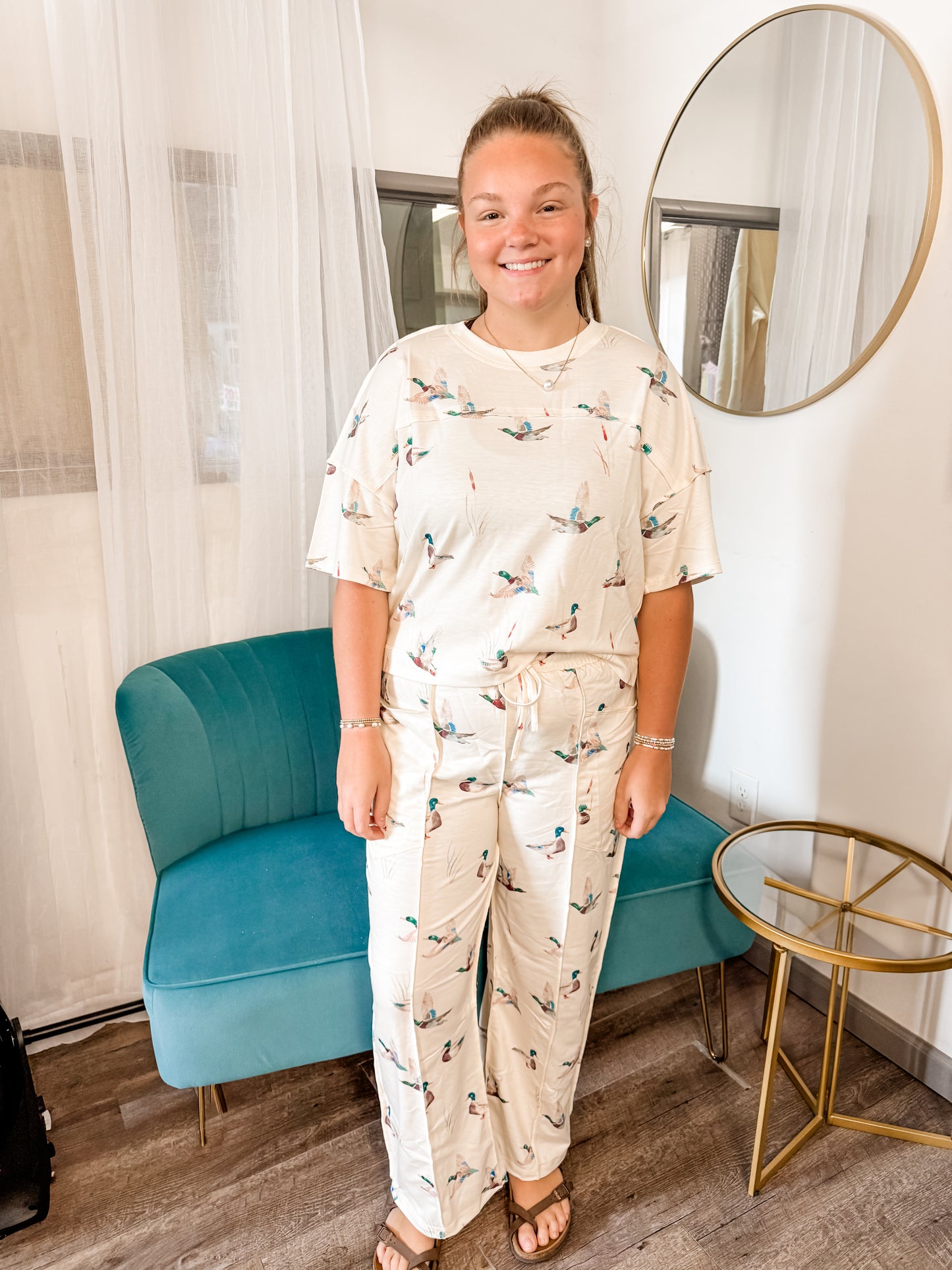 Mallard Cropped Tee/Pants Set