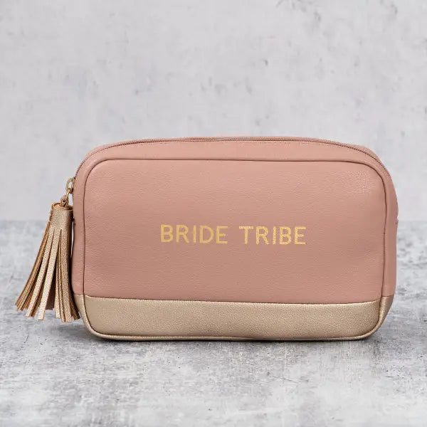 Bride Tribe Cosmetic Bag Faux Leather