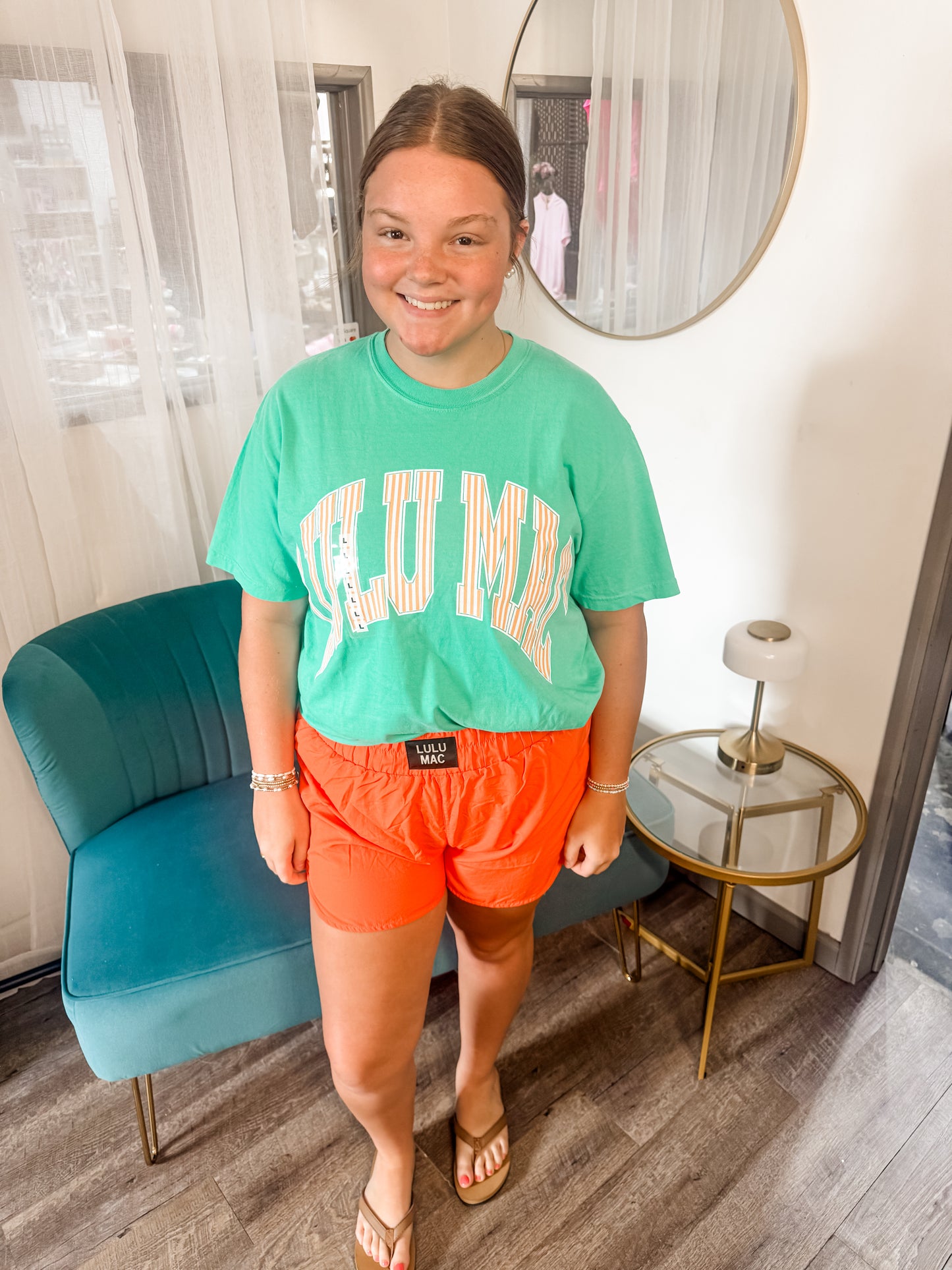 LULU MAC Creamsicle Stripe Comfort Colors Tee