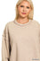 ACID WASH EXPOSED-SEAM FLEECE SWEATSHIRT