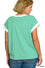 PLUS STRIPE CONTRAST TRIM TOP