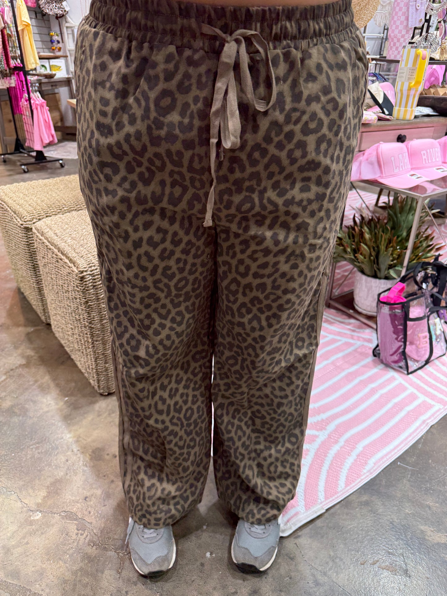 Leopard Side Detail Pants