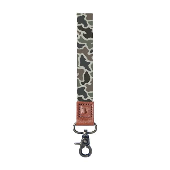 Local Boy Dog and Moon Camo Wrist Lanyard