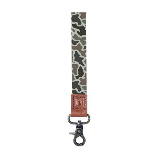 Local Boy Dog and Moon Camo Wrist Lanyard
