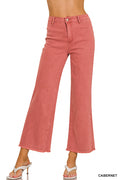 ACID WASHED FRAYED DENIM JEANS