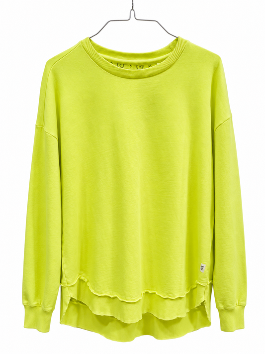 Royce Hi Low Pullover Neon Yellow
