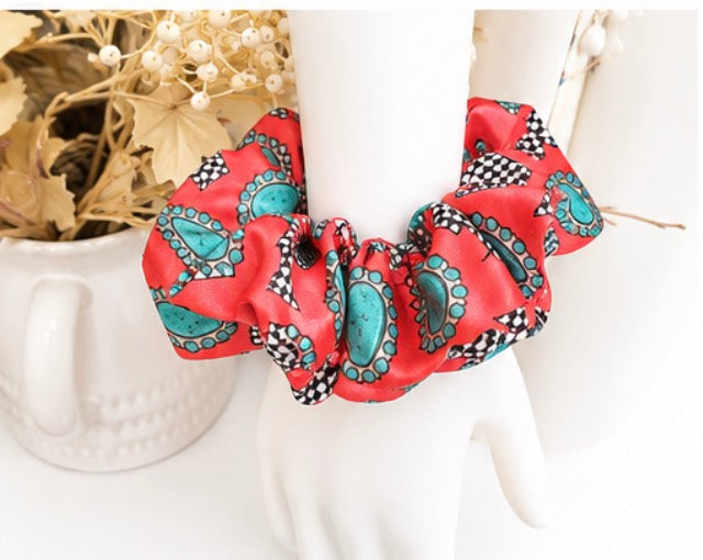 Western Satin Scrunchies