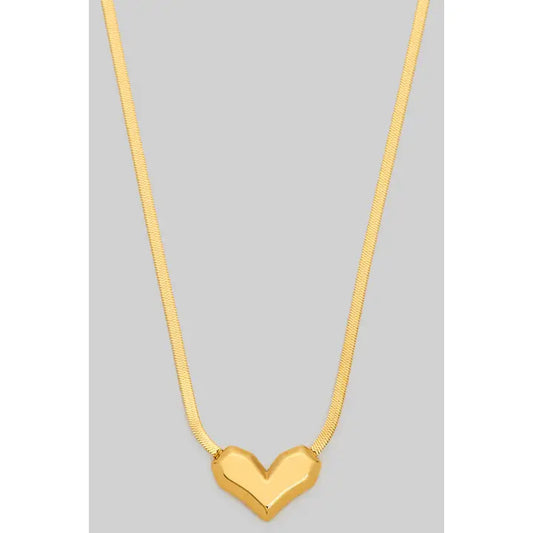 Heart Snake Necklace