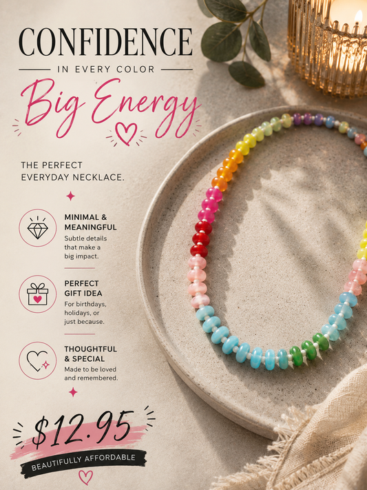 Bohemian style beaded necklace
