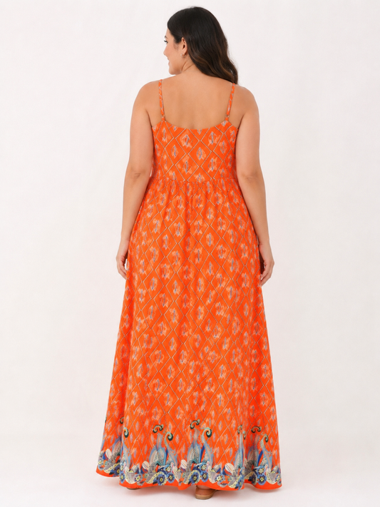 Sunset Escape Printed Maxi Dress