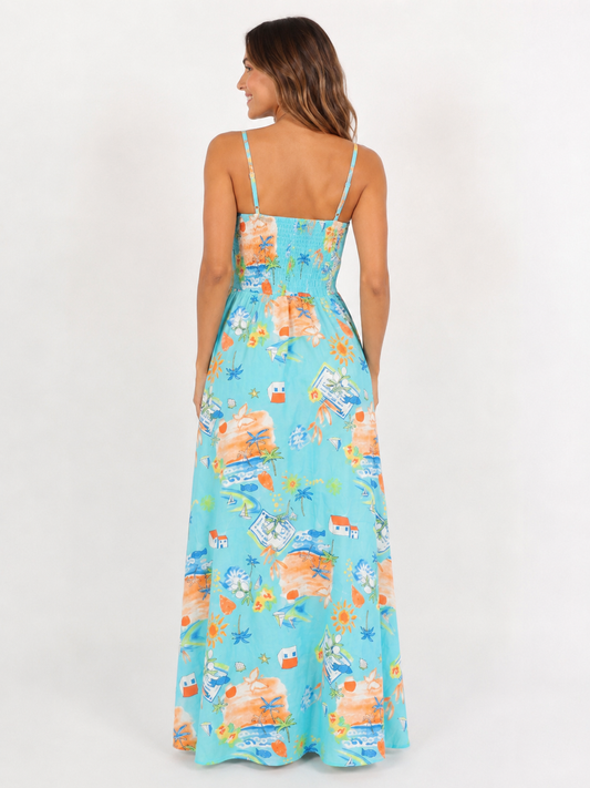 🌊 Seaside Daydream Maxi Dress