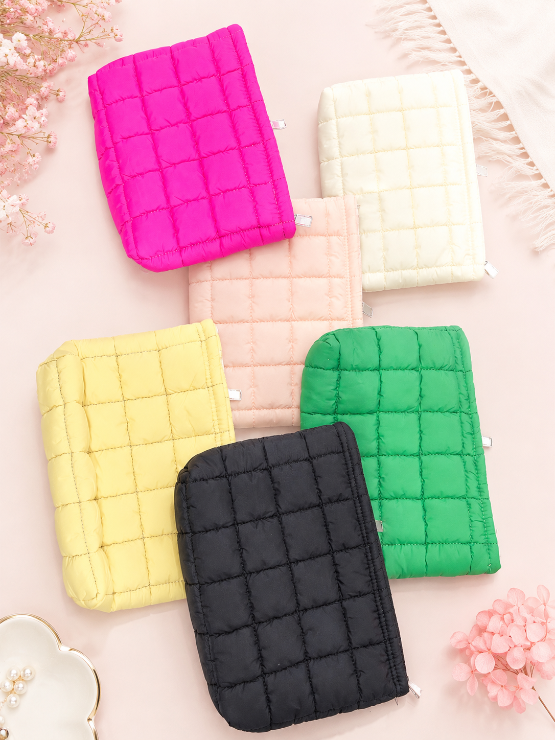 Quilted Cosmetic Bags