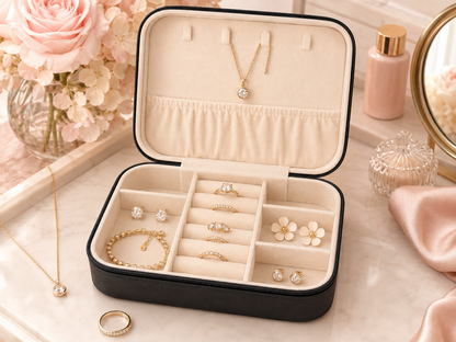 Travel Jewelry Organizer Case