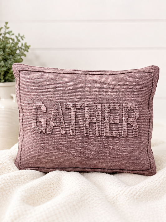 Gather Textured Accent Pillow