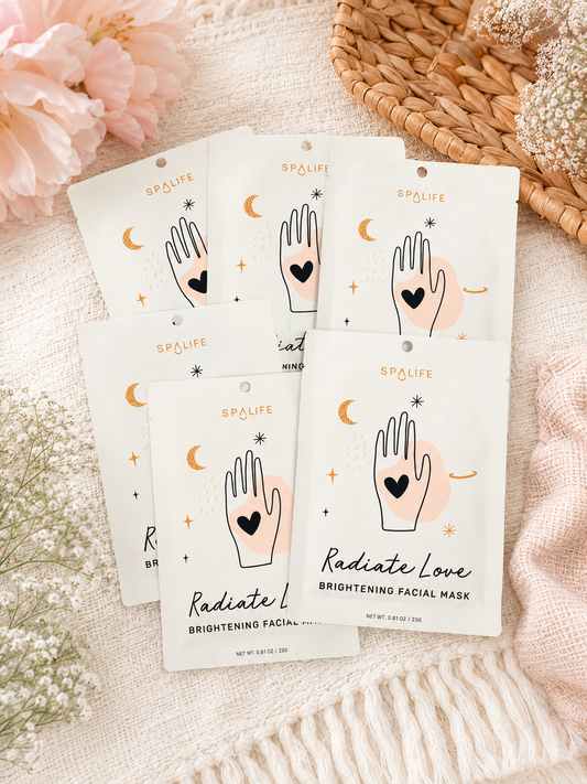 Spa Life Radiate Love Brightening Facial Masks